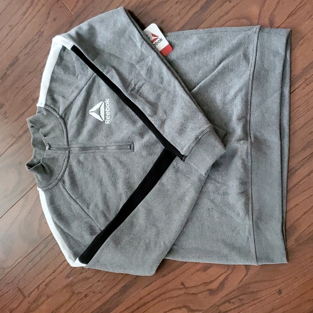 New Reebok 3/4 Zip Sweatshirt